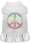 Rhinestone Rasta Peace Dress White 4X (22)