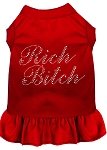 Rhinestone Rich Bitch Dress Red 4X (22)