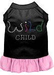 Rhinestone Wild Child Dress Black with Light Pink Lg (14)