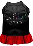 Rhinestone Wild Child Dress Black with Red Lg (14)