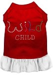 Rhinestone Wild Child Dress Red with White Lg (14)