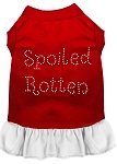 Spoiled Rotten Rhinestone Dress Red with White Lg (14)
