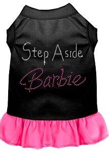 Step Aside Barbie Rhinestone Dress Bright Pink 4X (22)