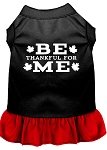 Be Thankful for Me Screen Print Dress Black with Red Lg (14)