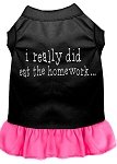 I really did eat the Homework Screen Print Dress Black with Bright Pink Med (12)