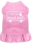 I ride the short bus Screen Print Dress Light Pink 4X (22)