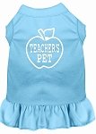 Teachers Pet Screen Print Dress Baby Blue 4X (22)