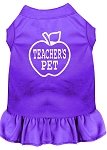 Teachers Pet Screen Print Dress Purple 4X (22)