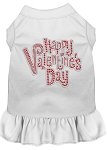 Happy Valentines Day Rhinestone Dress White 4X (22)