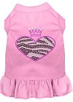 Zebra Heart Rhinestone Dress Light Pink 4X (22)