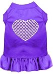 Chevron Heart Screen Print Dress Purple 4X (22)