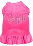 Technicolor Angel Rhinestone Pet Dress Bright Pink 4X (22)