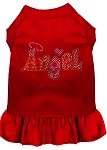 Technicolor Angel Rhinestone Pet Dress Red 4X (22)