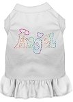 Technicolor Angel Rhinestone Pet Dress White 4X (22)