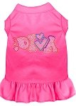 Technicolor Diva Rhinestone Pet Dress Bright Pink 4X (22)