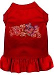 Technicolor Diva Rhinestone Pet Dress Red 4X (22)