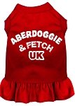 Aberdoggie UK Screen Print Dress Red 4X (22)
