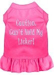 Can't Hold My Licker Screen Print Dress Bright Pink 4X (22)