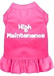 High Maintenance Screen Print Dress Bright Pink 4X (22)