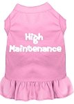High Maintenance Screen Print Dress Light Pink 4X (22)