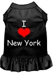 I Heart New York Screen Print Dress Black 4X (22)