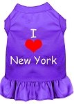 I Heart New York Screen Print Dress Purple 4X (22)