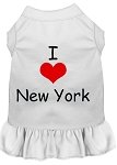 I Heart New York Screen Print Dress White 4X (22)