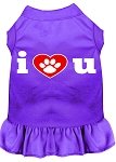 I Heart You Screen Print Dress Purple 4X (22)