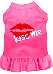 Kiss Me Screen Print Dress Bright Pink 4X (22)