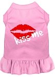 Kiss Me Screen Print Dress Light Pink 4X (22)