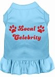Local Celebrity Screen Print Dress Baby Blue 4X (22)