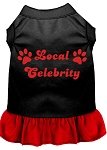 Local Celebrity Screen Print Dress Black with Red Lg (14)