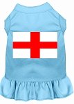 St. Georges Cross Screen Print Dress Baby Blue 4X (22)