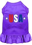 USA Star Screen Print Dress Purple 4X (22)