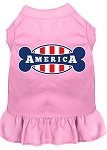 Bonely in America Screen Print Dress Light Pink 4X (22)