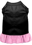 Plain Dress Black with Light Pink Lg (14)