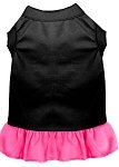 Plain Dress Black with Bright Pink Med (12)