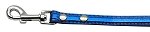 Metallic Crystal Bone Collars Blue 1/2" Matching Plain Leash