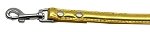 Metallic Crystal Bone Collars Gold 1/2" Matching Plain Leash