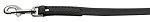 Plain Leather Leash  Black 3/4in wide 4ft long