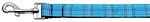 Plaid Nylon Collar  Blue 1 wide 4ft Lsh