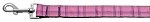 Plaid Nylon Collar  Pink 1 wide 4ft Lsh