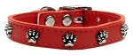 Paw Leather  Red 10