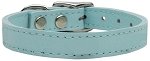 Plain Leather Collars Baby Blue 10