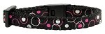 Retro Nylon Ribbon Collar Black Cat Safety