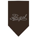 Angel Rhinestone Bandana Cocoa Large