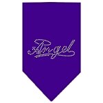 Angel Rhinestone Bandana Purple Large