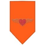 Aviator Rhinestone Bandana Orange Large