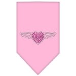 Aviator Rhinestone Bandana Light Pink Large