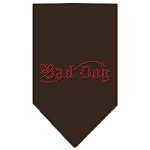 Bad Dog Rhinestone Bandana Cocoa Large